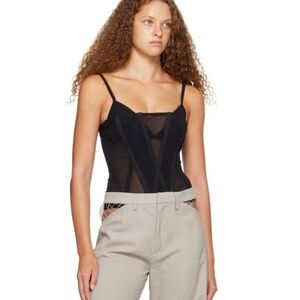 Dion Lee Picot Lace Detailed Straight Leg Pants / Trousers Size M/US28